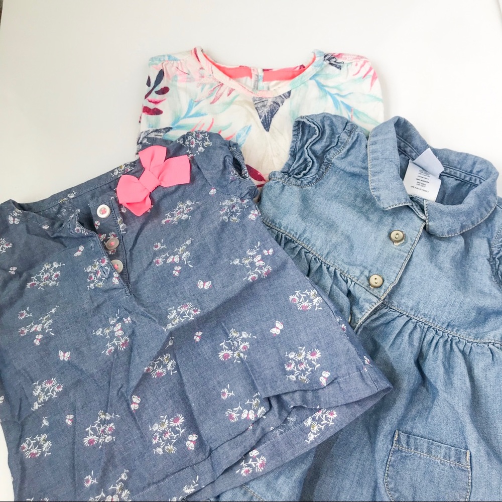 Dress and outfit bundle for baby girl lot